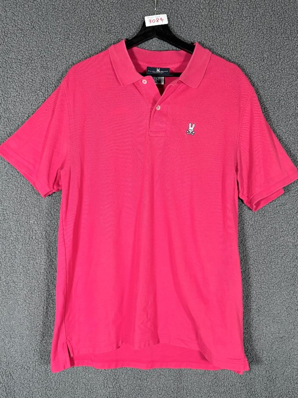 Psycho Bunny Pima Cotton Pique Polo Shirt - Men's Size 6 Large - Pink